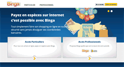 Desktop Screenshot of binga.ma