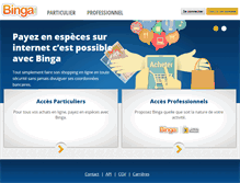 Tablet Screenshot of binga.ma