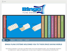 Tablet Screenshot of binga.co.za